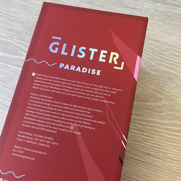 Glister Paradise Sangria Premium Tourmaline Ceramic Hair Strengthener —MSRP $175 - Picture 7 of 11